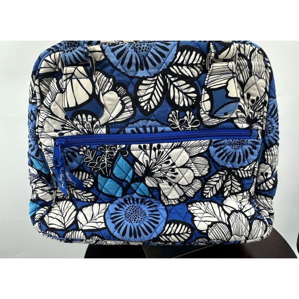 VERA BRADLEY Glenna Satchel Blue Bayou Quilted Shoulder Bag With Wallet Retired - Picture 3 of 13